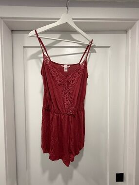 Victoria's Secret Rose Lace-Front Tank